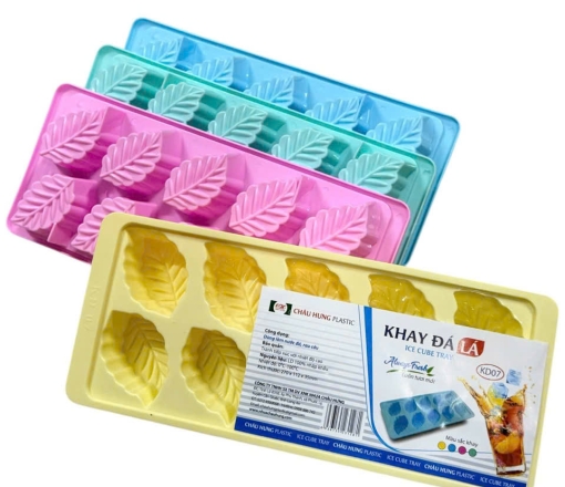 Khay đá hình lá 10 viên KD07