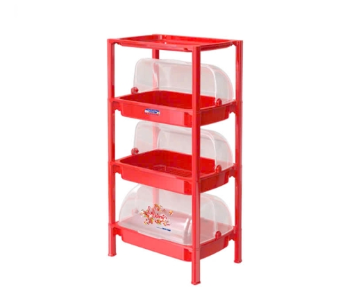 Kệ chén nhựa có nắp 