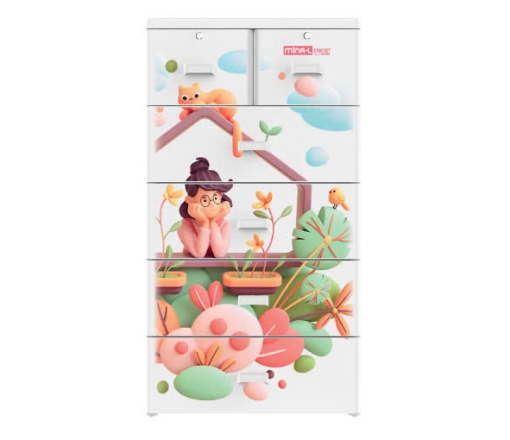 Tủ nhựa Mina l 5 ngăn