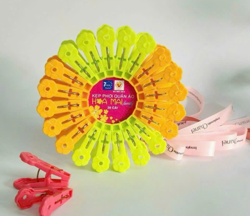 Bộ kẹp nhựa phơi quần áo 