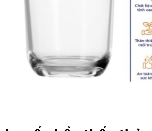 Ly cốc bầu thấp thủy tinh VTC 02 Lotus